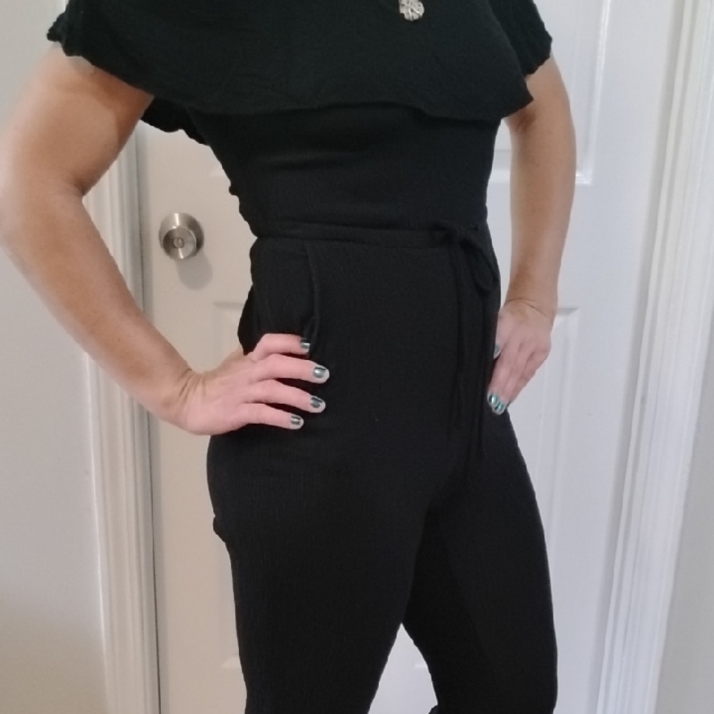Old Navy Black Jumpsuit Tailored Fit